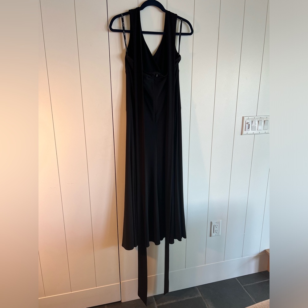 Black halter dress
